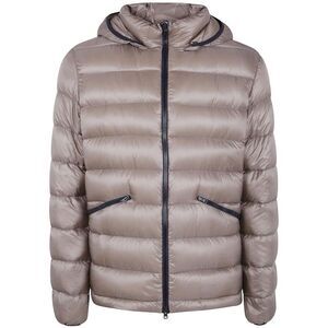 HERNO Men's Down Puffer Jacket with Hood Men GREY Outerwear